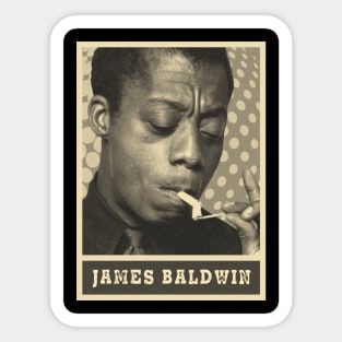 brown cream James Baldwin #21 Sticker